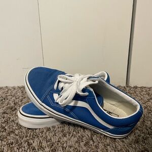 Vans Kids Classic Blue and White Sneakers